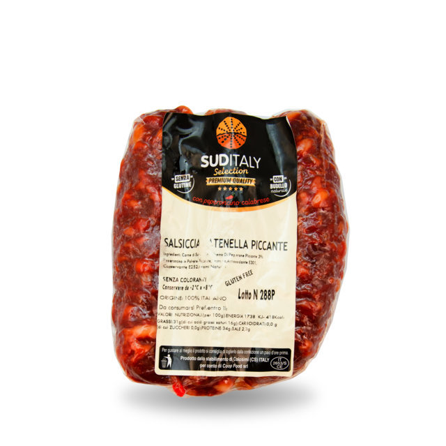 Salsiccia a Catenella con Peperoncino di Calabria - Dolce, Piccante e Bianca - 300/400g - immagine 4
