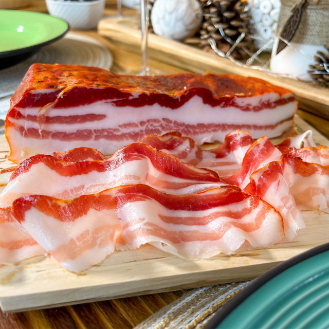 Pancetta Tesa Rossa "La Nostrana" - 400/500g - immagine 2