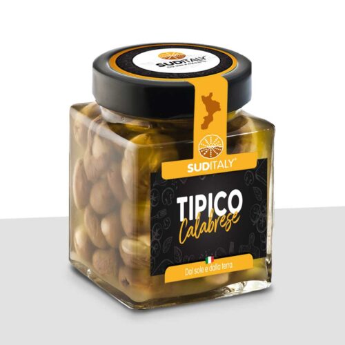 Olive Verdi con Mandorle – 314gr